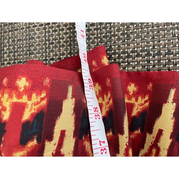 Lauren Ralph Lauren Western Silk Sundress Red Boho Print Sleeveless Womens 12P - Picture 14 of 14